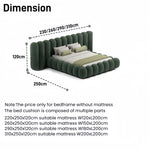 Load image into Gallery viewer, ABC Home Bed Frame Modern Velvet King Queen Size for bedroom Without Mattress
