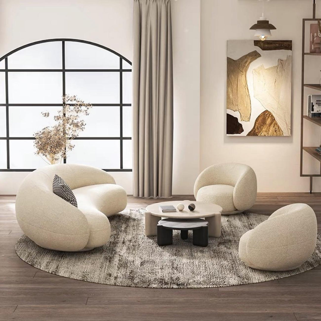 ABC Home Fleece Fabric Overstuffed Multifunction Sofa Chair set for Livingroom Office