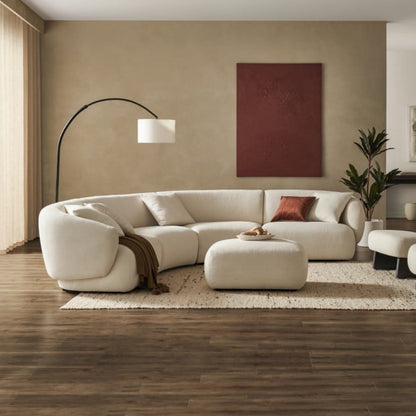 ABC HOME Wood White Modular Sofa Collection