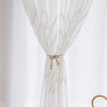 Load image into Gallery viewer, 2 Panels Sheer Color Chiffon Tulle Light Window Textile Curtains Drapes for Bedroom Livingroom
