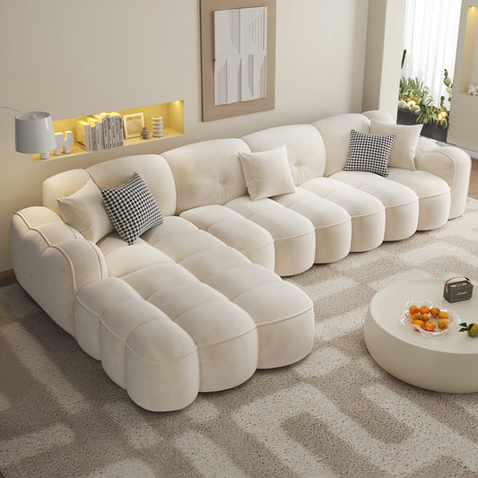 ABC HOME Sofa: Fleece Fabric Overstuffed Multifunction Sofa set for Livingroom Office in Dubai