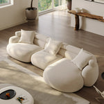 Load image into Gallery viewer, ABC Home Light Luxury Fabric Cloud Shaped Sofa set for Livingroom
