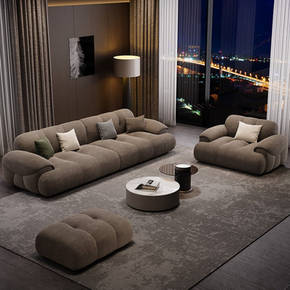 ABC HOME Sofa: Wood Beige Sectional