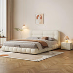 Load image into Gallery viewer, ABC Home Bed Frame Modern Velvet King Queen Size for bedroom Without Mattress
