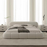 Load image into Gallery viewer, ABC Home Bed Frame Modern Velvet King Queen Size for bedroom Without Mattress
