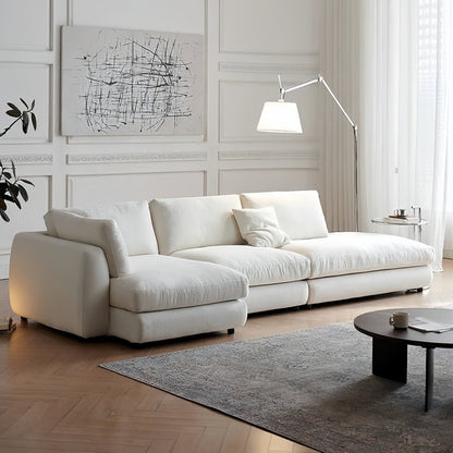 ABC HOME Sofa with Linen & Wood