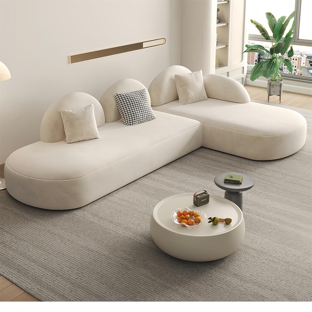 ABC Home Fleece Fabric Overstuffed Multifunction Sofa set for Livingroom Office