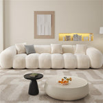 Load image into Gallery viewer, ABC Home Fleece Fabric Overstuffed Multifunction Cloud shaped Sofa Chair set for Livingroom Office
