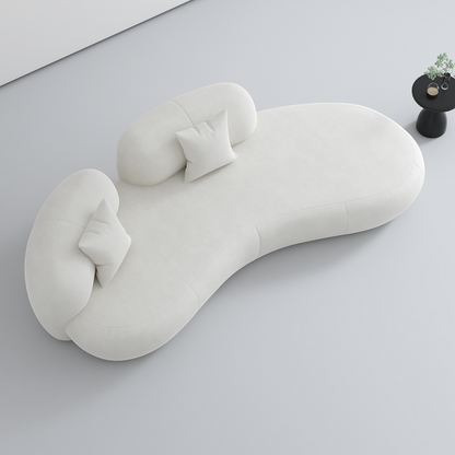 ABC HOME Wood White Cloud Sofa Collection