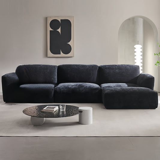 ABC HOME Sofa: Fleece Fabric Overstuffed Multifunction Cloud shaped Sofa Chair set for Livingro