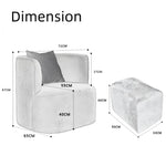 Load image into Gallery viewer, ABC Home Fleece Fabric Overstuffed Multifunction Sofa Chair set for Livingroom Office
