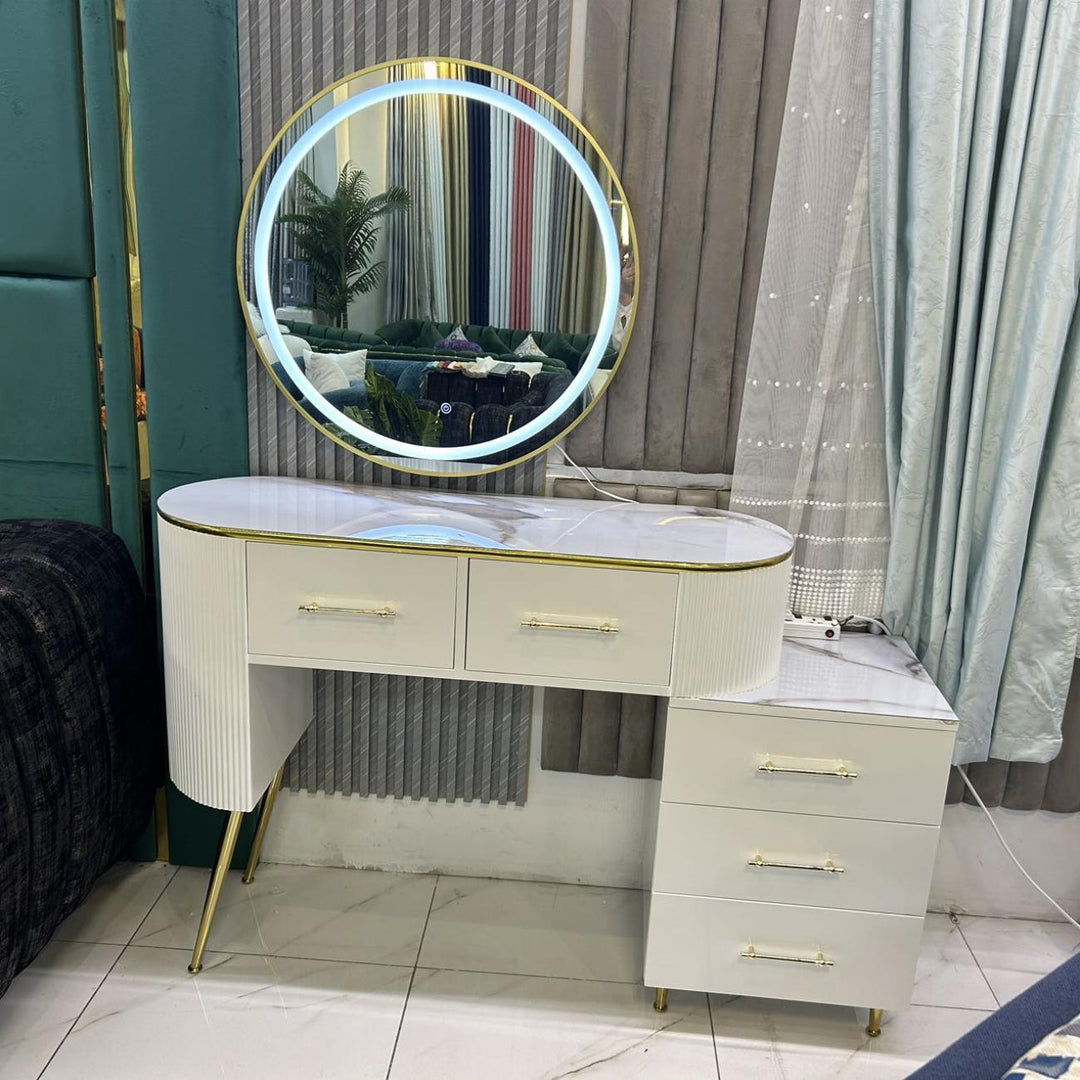 ABC Home Bedroom Furniture Bed Frame with Mattress Bedside table Dresser