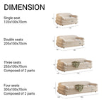 Load image into Gallery viewer, ABC Home Light Luxury Fabric Cloud Shaped Sofa set for Livingroom
