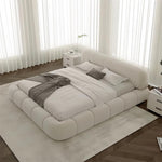Load image into Gallery viewer, ABC Home Bed Frame Modern Velvet King Queen Size for bedroom Without Mattress
