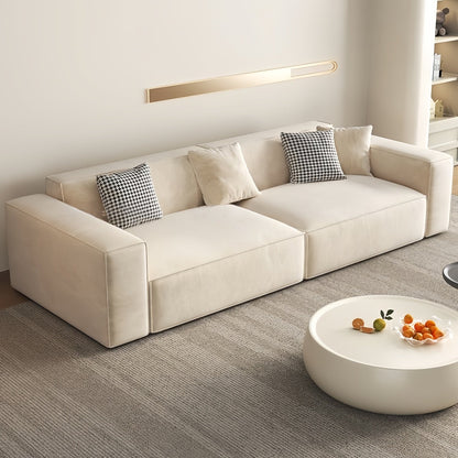 ABC HOME Sofa: Wood Beige Sectional