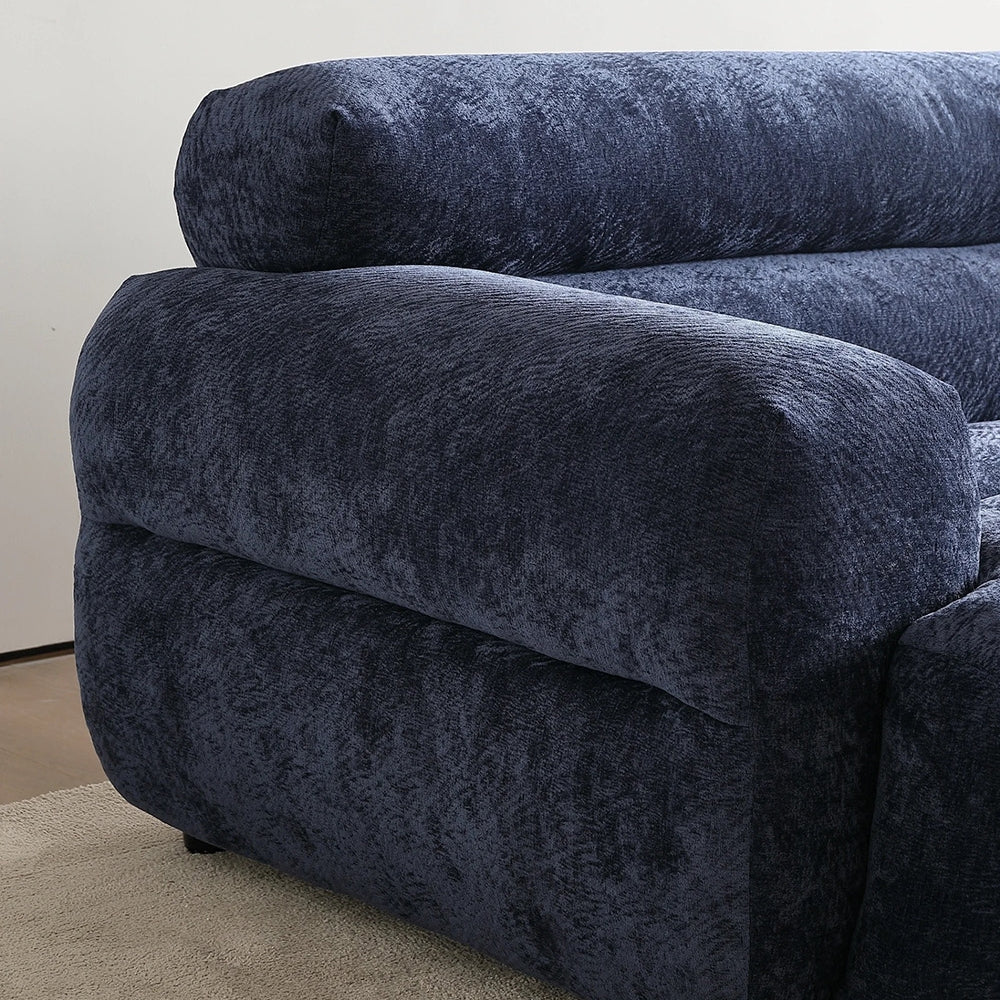 ABC Home Fleece Fabric Overstuffed Multifunction Cloud shaped Sofa Chair set for Livingroom Office