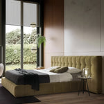 Load image into Gallery viewer, ABC Home Bed Frame Modern Velvet King Queen Size for bedroom Without Mattress

