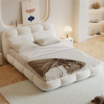 Load image into Gallery viewer, ABC Home Bed Frame Modern Velvet King Queen Size for bedroom Without Mattress
