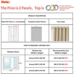 Load image into Gallery viewer, 2 Panels 60% Blackout Curtains for Living Room Thermal Insulated Bedroom Darkening Drapes for Basics Room Window
