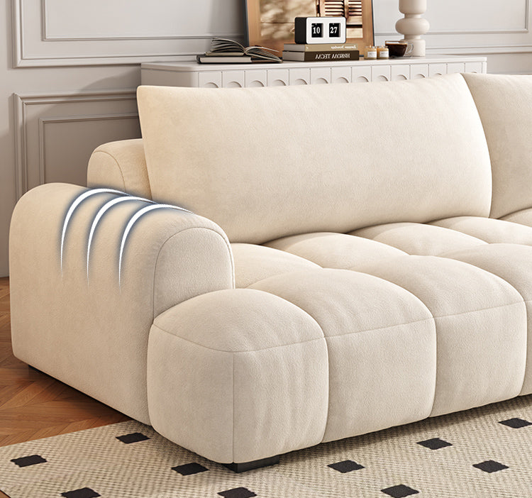 ABC Home Light Luxury Fabric Cloud Shaped Sofa set for Livingroom