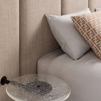 ABC Home Bed Frame Modern Velvet King Queen Size for bedroom Without Mattress