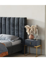 Load image into Gallery viewer, AAH Home Bed Frame Modern Velvet King Queen Size for bedroom Without Mattress AAH HOME
