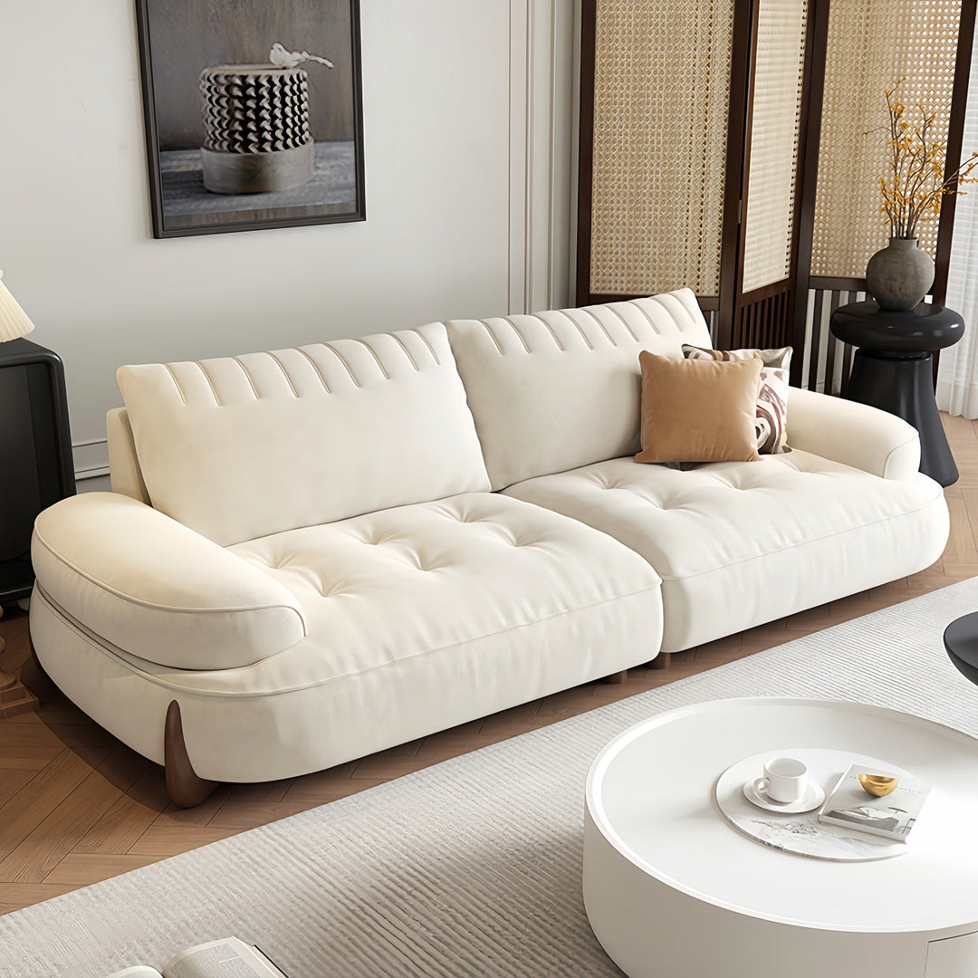 ABC Home Light Luxury Fabric Cloud Shaped Sofa set for Livingroom