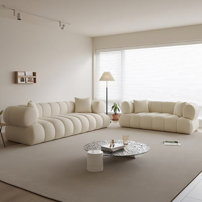 ABC Home Fleece Fabric Overstuffed Multifunction Cloud shaped Sofa Chair set for Livingroom Office