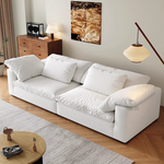 Load image into Gallery viewer, ABC Home Light Luxury Linen Cotton  Fabric Cloud Shaped Sofa set for Livingroom
