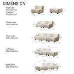 Load image into Gallery viewer, ABC Home Light Luxury Fabric Cloud Shaped Sofa set for Livingroom
