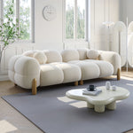 Load image into Gallery viewer, ABC Home Light Luxury Fabric Cloud Shaped Sofa set for Livingroom
