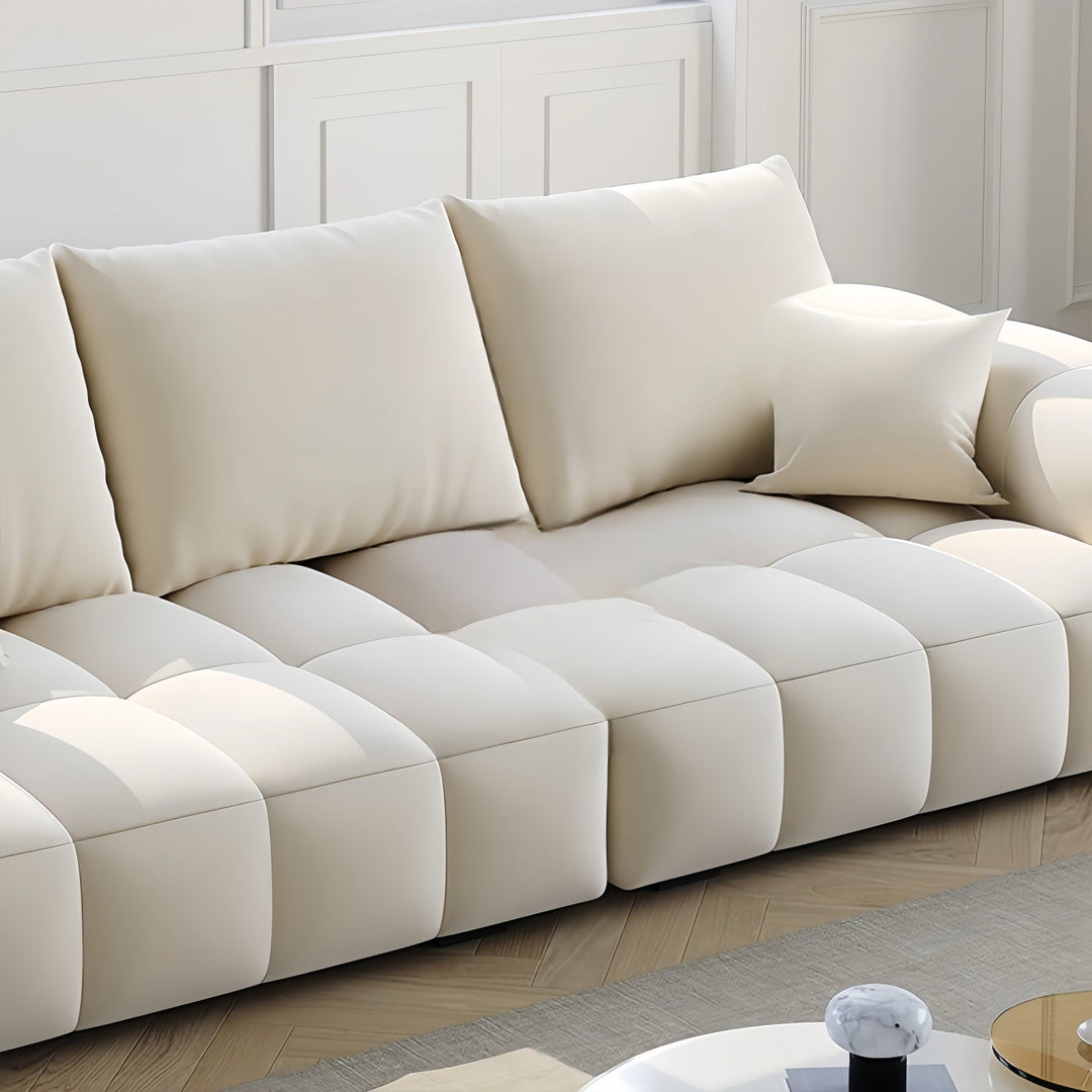 ABC Home Light Luxury Fabric Cloud Shaped Sofa set for Livingroom
