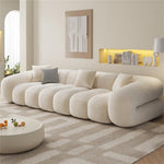 Load image into Gallery viewer, ABC Home Fleece Fabric Overstuffed Multifunction Cloud shaped Sofa Chair set for Livingroom Office
