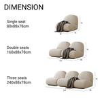 Load image into Gallery viewer, ABC Home Light Luxury Fabric Cloud Shaped Sofa set for Livingroom
