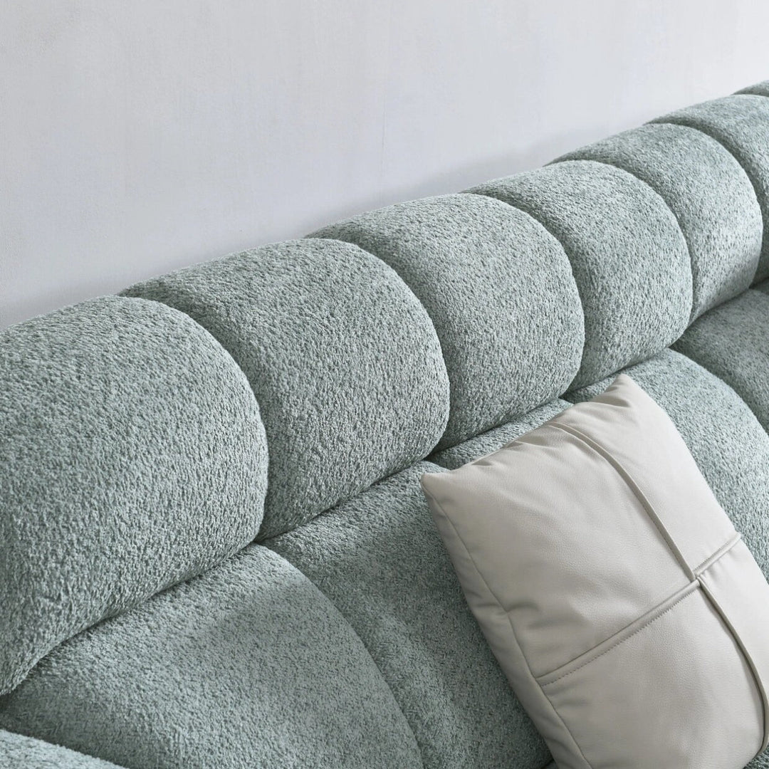 ABC Home Fleece Fabric Overstuffed Multifunction Cloud shaped Sofa Chair set for Livingroom Office