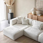 Load image into Gallery viewer, ABC Home Light Luxury Linen Fabric Tofu-block Shaped Sofa set for Livingroom
