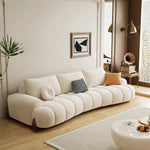 Load image into Gallery viewer, ABC Home Light Luxury Fabric Cloud Shaped Sofa set for Livingroom
