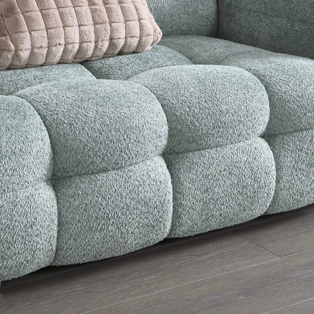 ABC Home Fleece Fabric Overstuffed Multifunction Cloud shaped Sofa Chair set for Livingroom Office