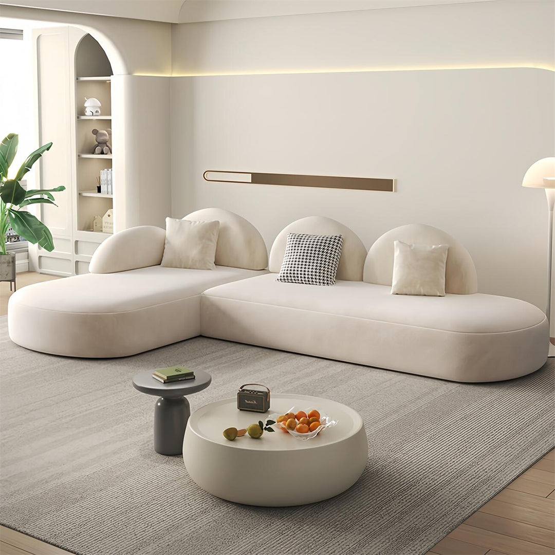 ABC Home Fleece Fabric Overstuffed Multifunction Sofa set for Livingroom Office
