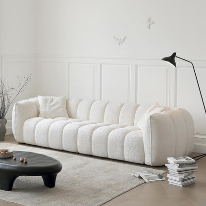 ABC Home Fleece Fabric Overstuffed Multifunction Pumpkin shaped Sofa Chair set for Livingroom Office