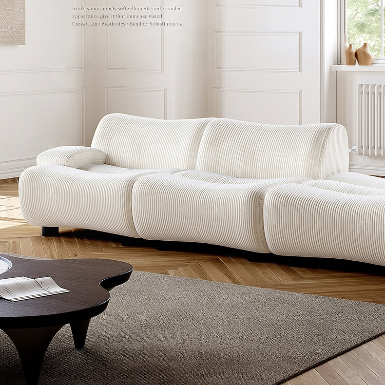 ABC Home Light Luxury Fabric Cloud Shaped Sofa set for Livingroom