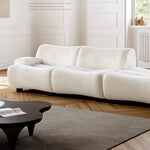 Load image into Gallery viewer, ABC Home Light Luxury Fabric Cloud Shaped Sofa set for Livingroom
