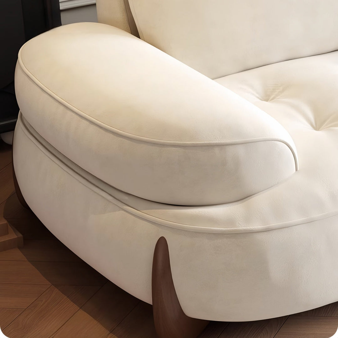 ABC Home Light Luxury Fabric Cloud Shaped Sofa set for Livingroom