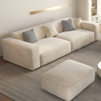 ABC HOME Sofa: Wood Beige Sectional