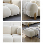 Load image into Gallery viewer, ABC Home Light Luxury Fabric Cloud Shaped Sofa set for Livingroom

