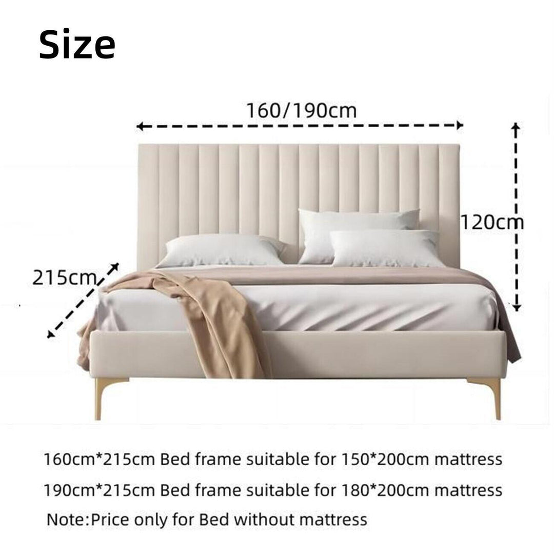 AAH Home Bed Frame Modern King Queen Size for bedroom Without Mattress AAH HOME