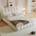 Load image into Gallery viewer, ABC Home Bed Frame Modern Velvet King Queen Size for bedroom Without Mattress
