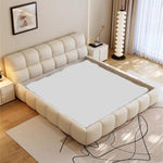 Load image into Gallery viewer, ABC Home Light Luxury Modern  Leather Wrap Bed Frame for Bedroom Without Mattress
