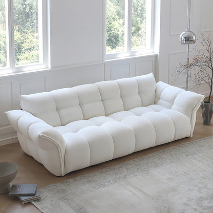 ABC HOME Wood White Cloud Sofa | Contemporary Style