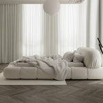 Load image into Gallery viewer, ABC Home Bed Frame Modern Velvet King Queen Size for bedroom Without Mattress
